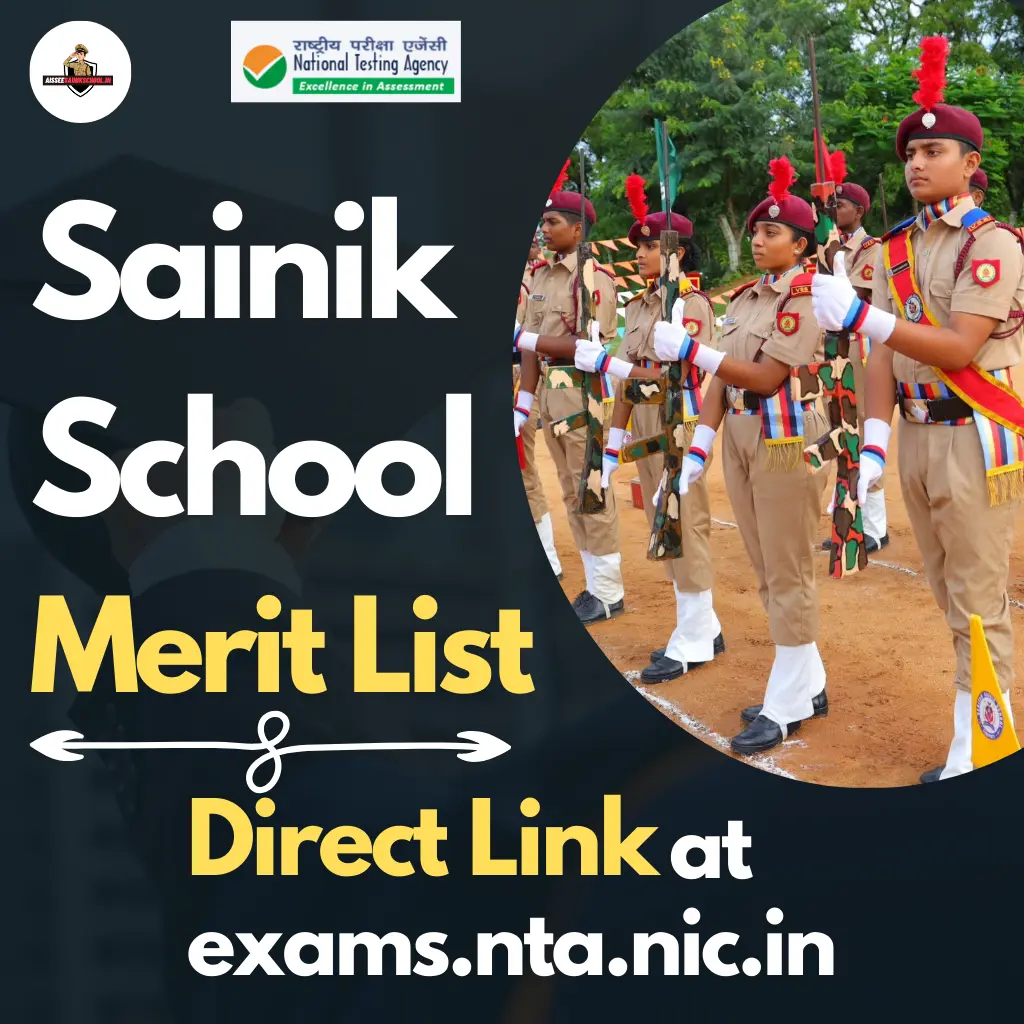 AISSEE Sainik School Merit List 2026