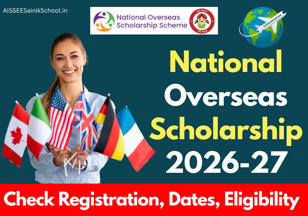 National Overseas Scholarship 2026-27 Registration