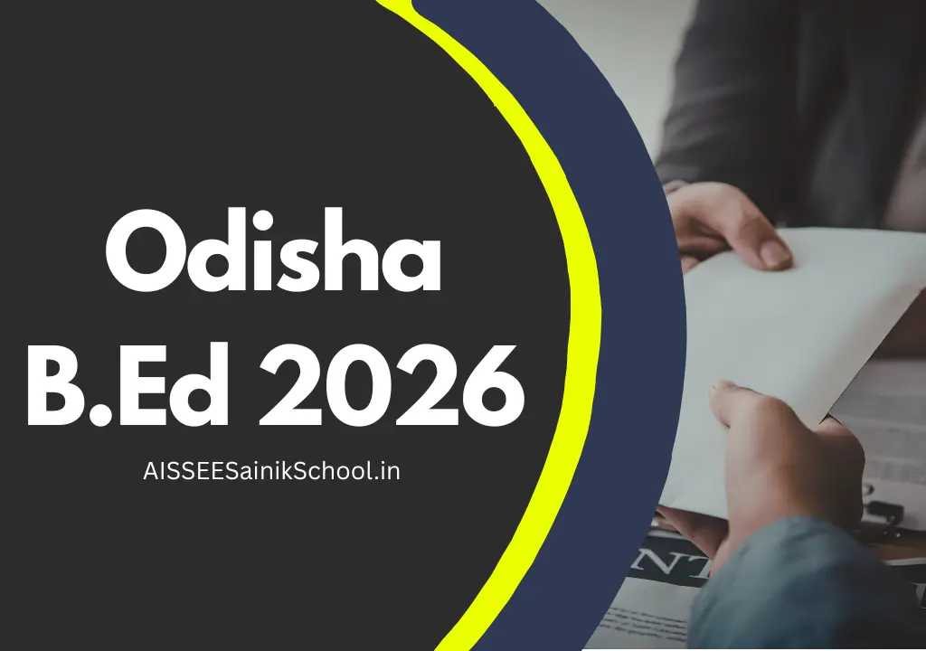 Odisha B.Ed Admission 2026-27