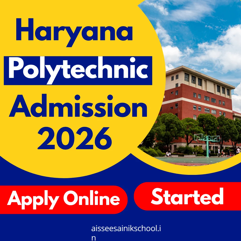 Haryana Polytechnic Admission 2026-27 Apply Online Started